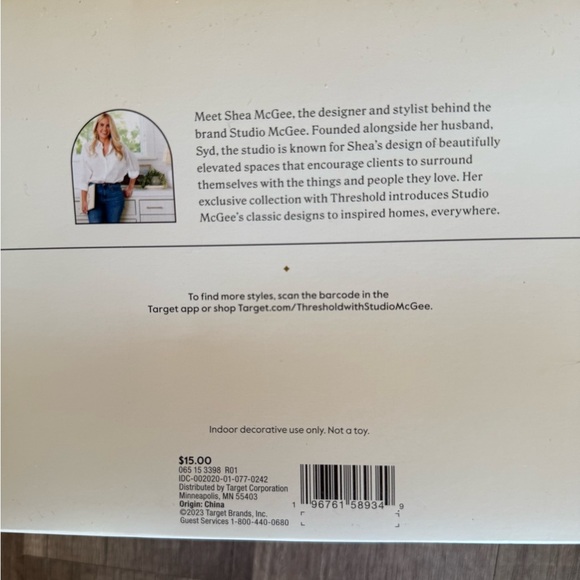 NEW Threshold Studio McGee Neutral Ceramic Bell Ornaments, Set of 3 - Picture 13 of 13